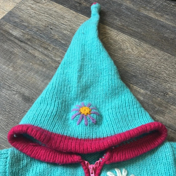 🧚 Beautiful vintage jacket zipper sweater with pockets handmade - Picture 4 of 14